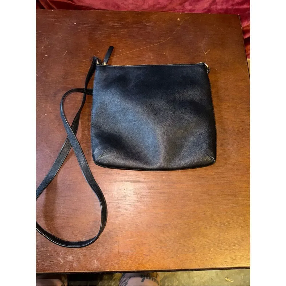 Kate spade black leather crossbody